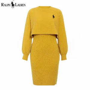 Cozy Ribbed Sweater Dress || Utförsäljning