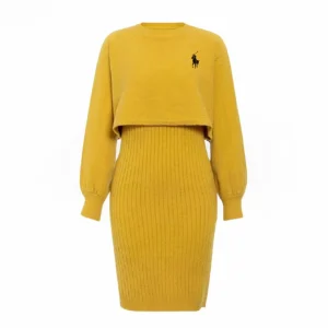 Cozy Ribbed Sweater Dress - Utförsäljning