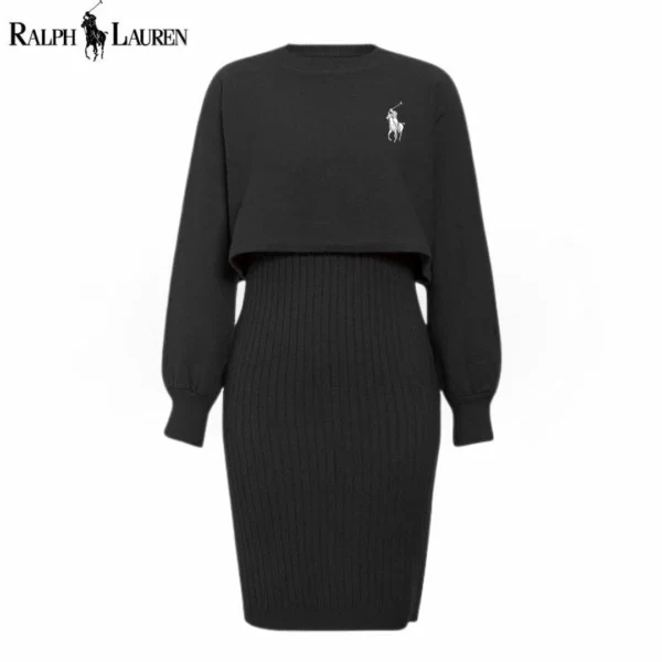 Cozy Ribbed Sweater Dress || Utförsäljning - Bild 5