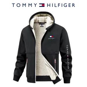 Zip-hoodie med sherpa-foder || Utförsäljning