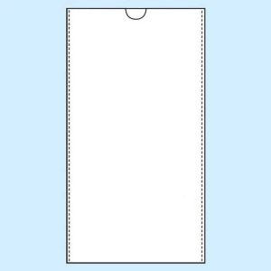 Plastficka 1/3 A4 100-pack