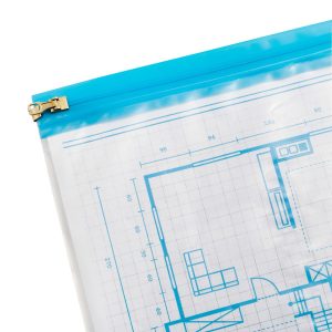 Vattentät plastficka A2 zip-förslutning 5-pack