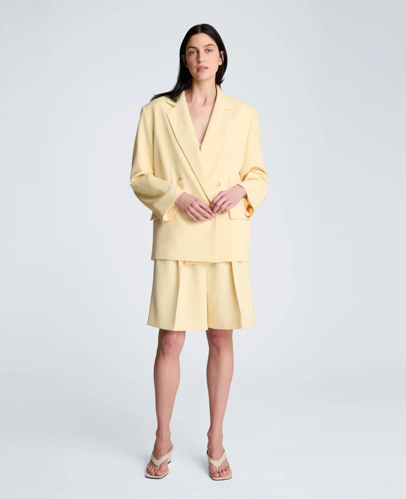 Vision Twill Fly Front High Rise Pleated Bermuda Short - Bild 5
