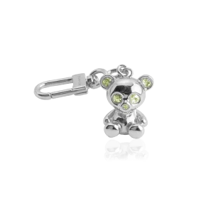 BEAR SKELETON BAG CHARM - Ljus Grön