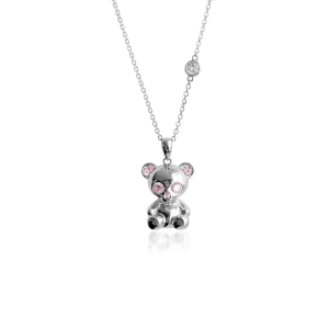 BEAR SKELETON Halsband - Rosa