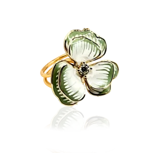 SANTORINI FLEUR Ring - Matcha