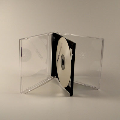 CD-fodral slim 2xCD svart 50-pack