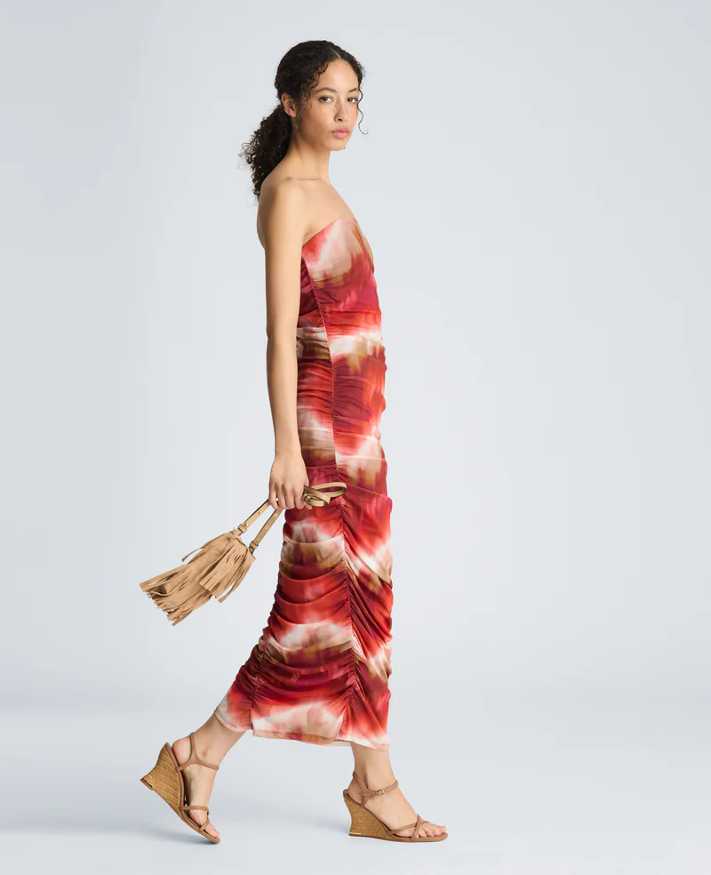 Strapless ruchad midikjol - Bild 8