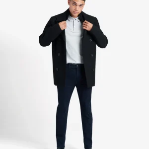 Slankpassande återvunnen stretchdenimbyxor