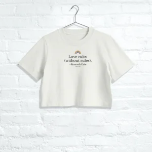 Kvinnors LOVE-kortad tröja