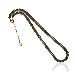 DOMINO CRYSTAL HALSBAND Svart